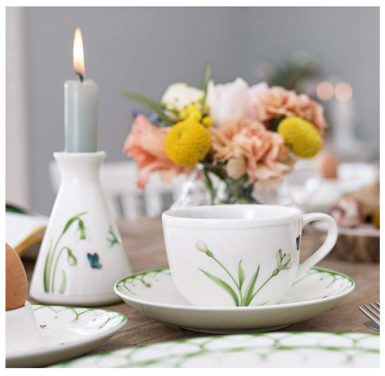 Villeroy & Boch Colourful Spring Vaso, Porcellana, Multicolore (Bucaneve), 12 x 13 cm