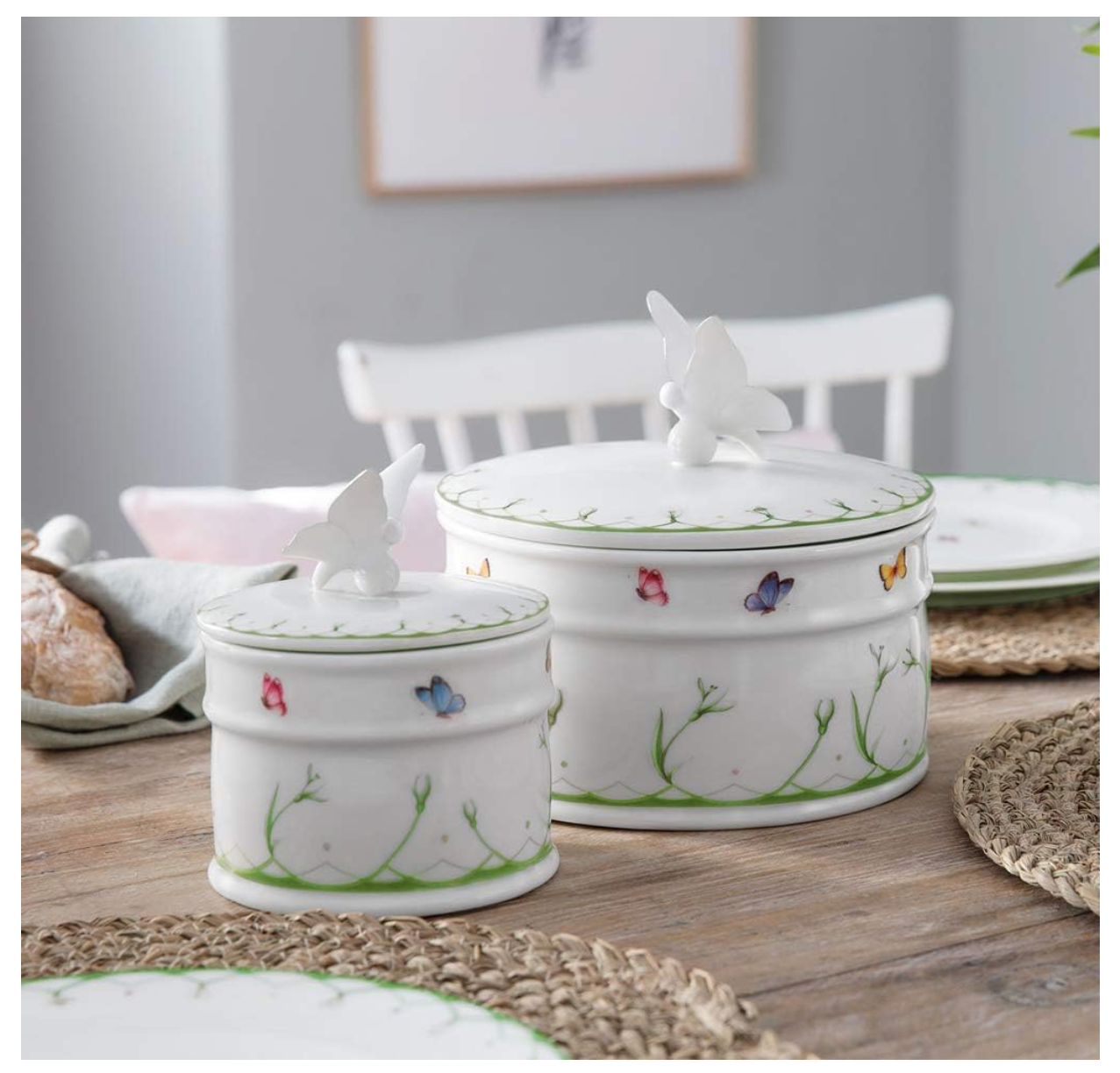 Villeroy & Boch Colourful Spring Barattolo, Porcellana, Multicolore (Bucaneve), 16 cm