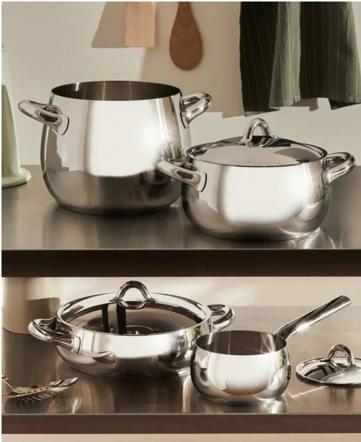 Alessi Batteria Pentole 7 pezzi Mami SG100S7