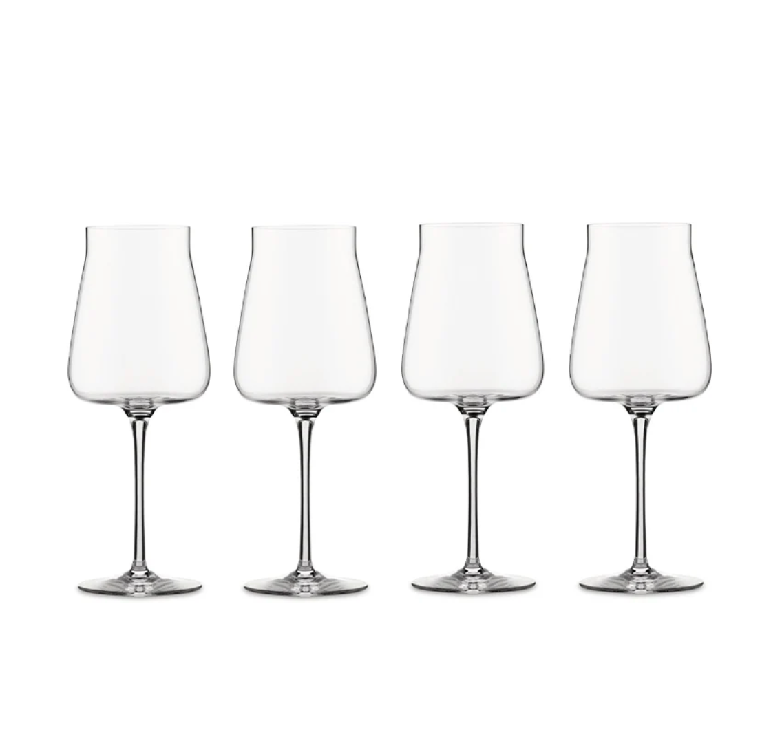 Alessi Set 4 Calici vino Bianco Eugenia in vetro cristallino 45 cl