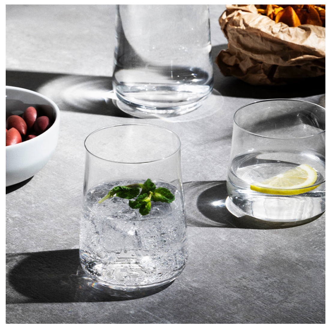 Alessi Set 4 Bicchieri Longdrink Eugenia in vetro cristallino 41 cl