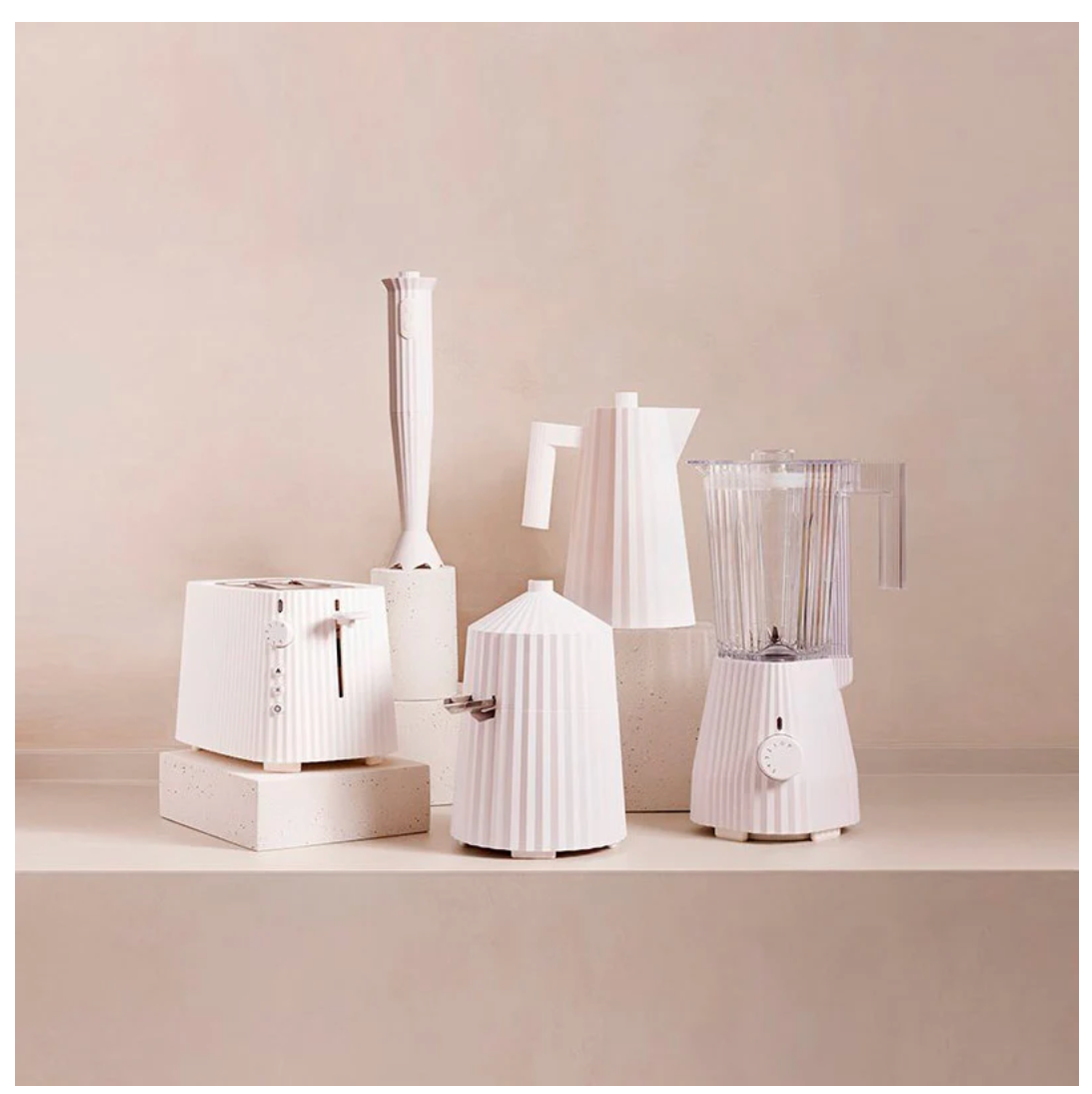 Alessi Bollitore Elettrico Plissé Bianco 170 cl