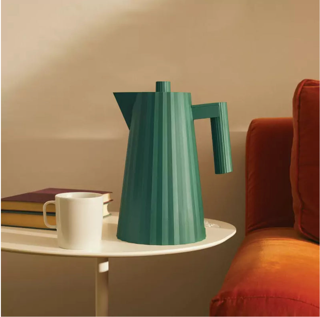 Alessi Bollitore Elettrico Plissé Verde 170 cl