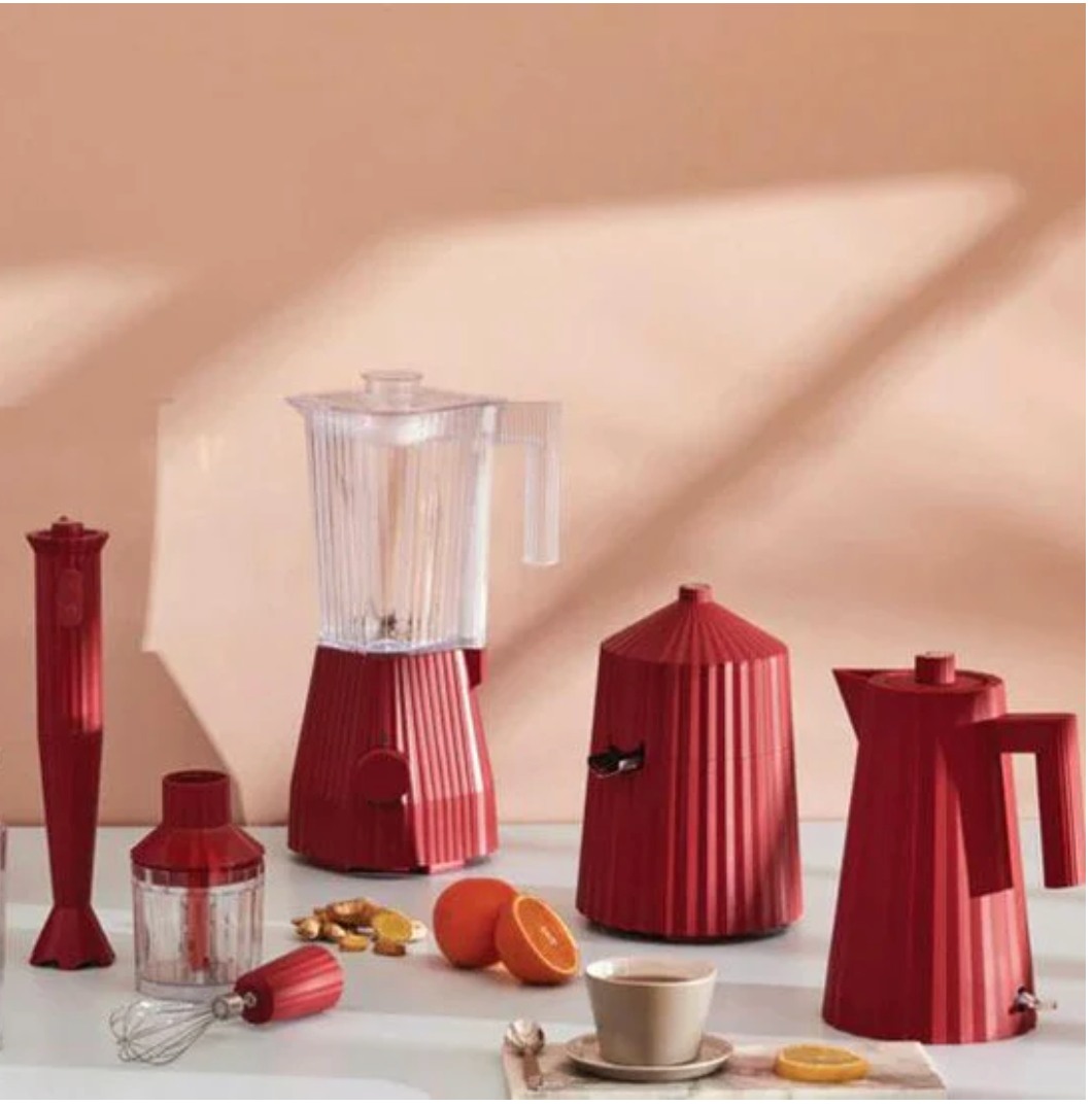 Alessi Bollitore Elettrico Plissé Rosso 170 cl