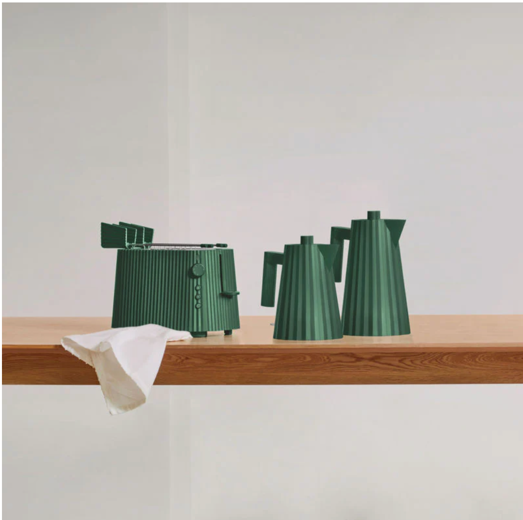 Alessi Tostapane 2 Fette Plissé Verde