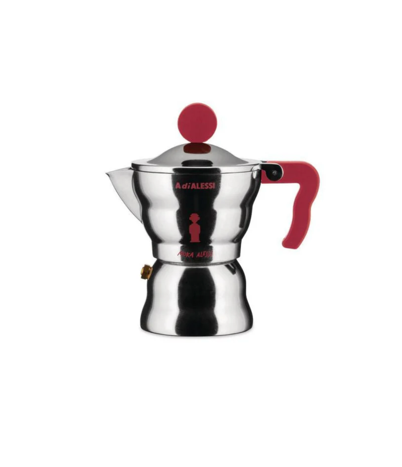 Alessi Moka Caffettiera Espresso 1 Tazza Rossa