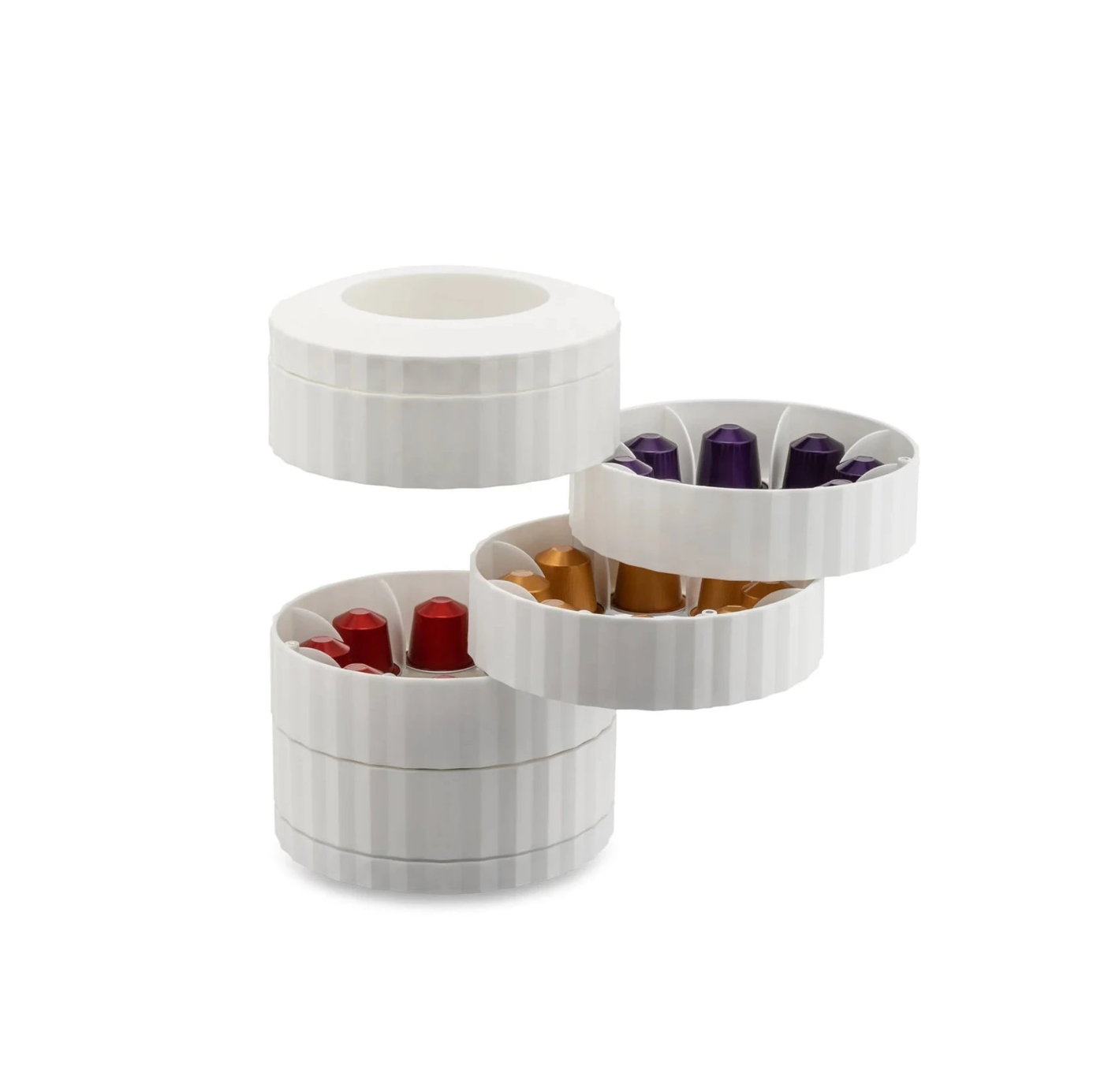 Alessi Portacapsule Plissè Bianco