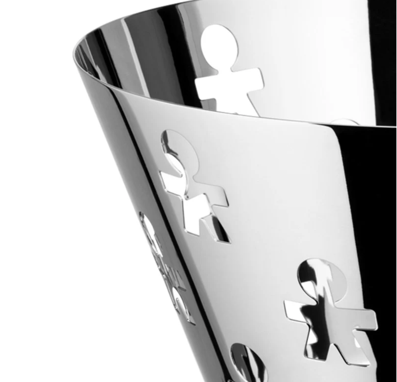 Alessi Fruttiera Girotondo Acciaio inox D23 cm