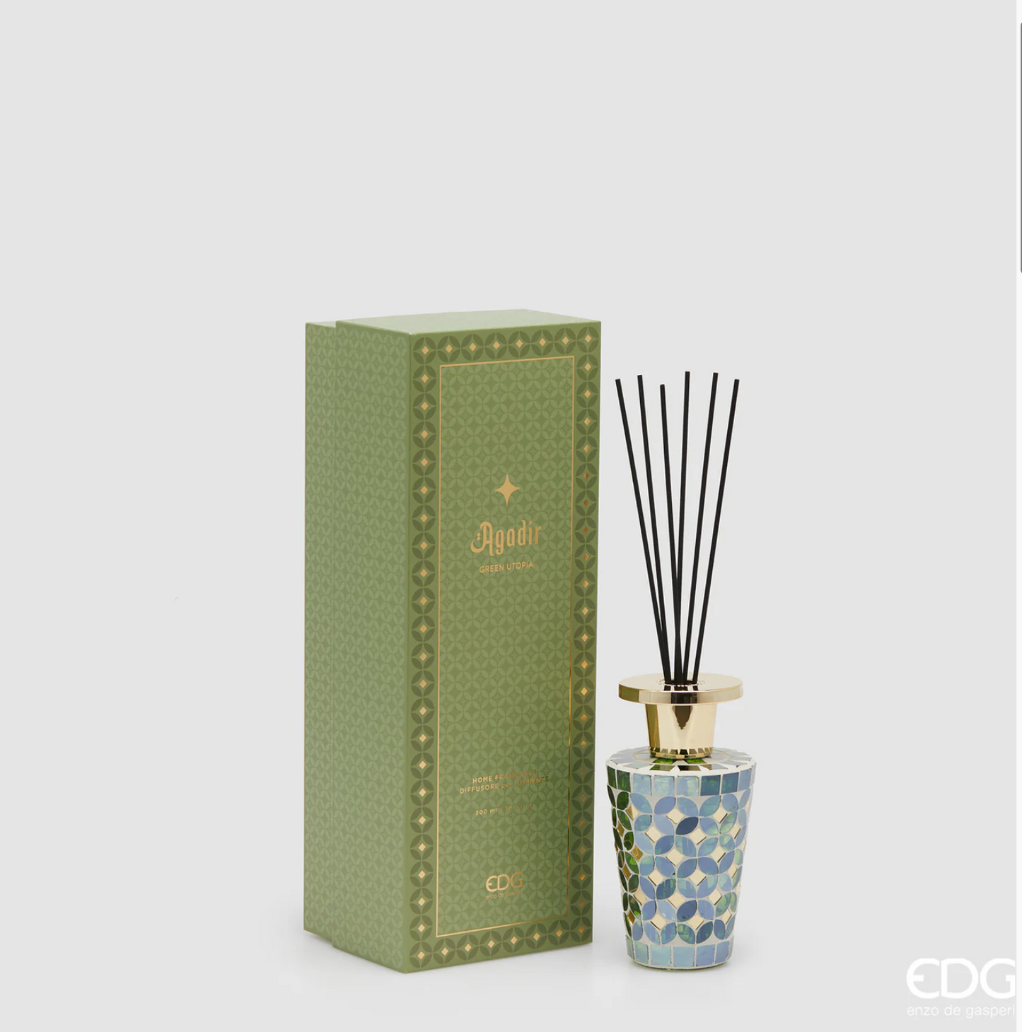 EDG Enzo De Gasperi Profumatore Agadir 300ml Green Utopia