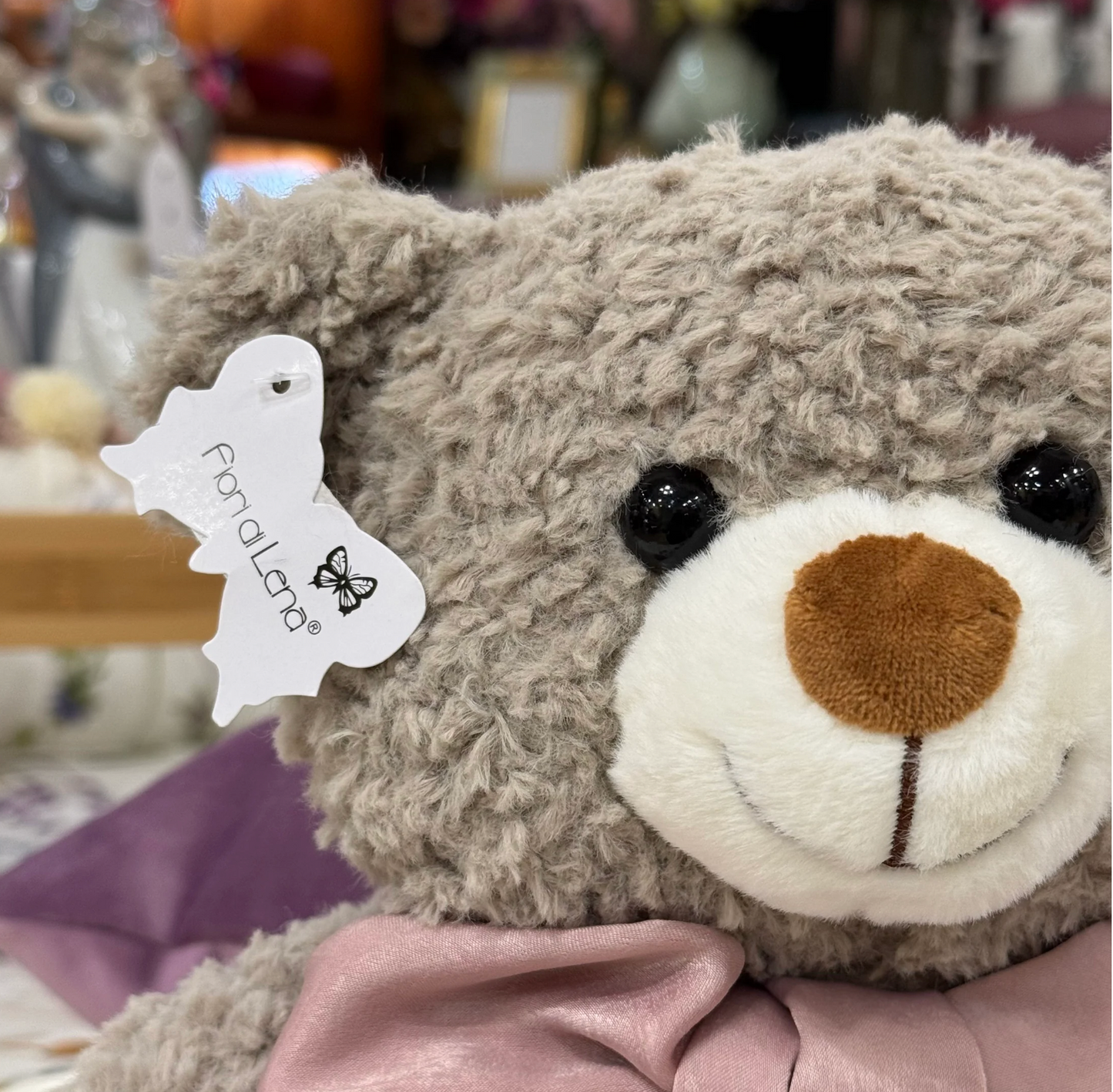 Fiori Di Lena Teddy c/ Fiocco rosa