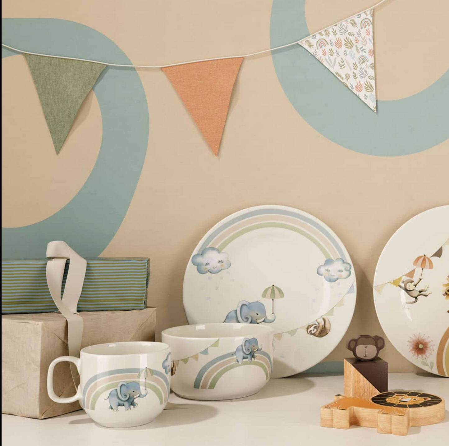 Set pappa Elefante per bambini 3 pezzi, multicolore Villeroy & Boch