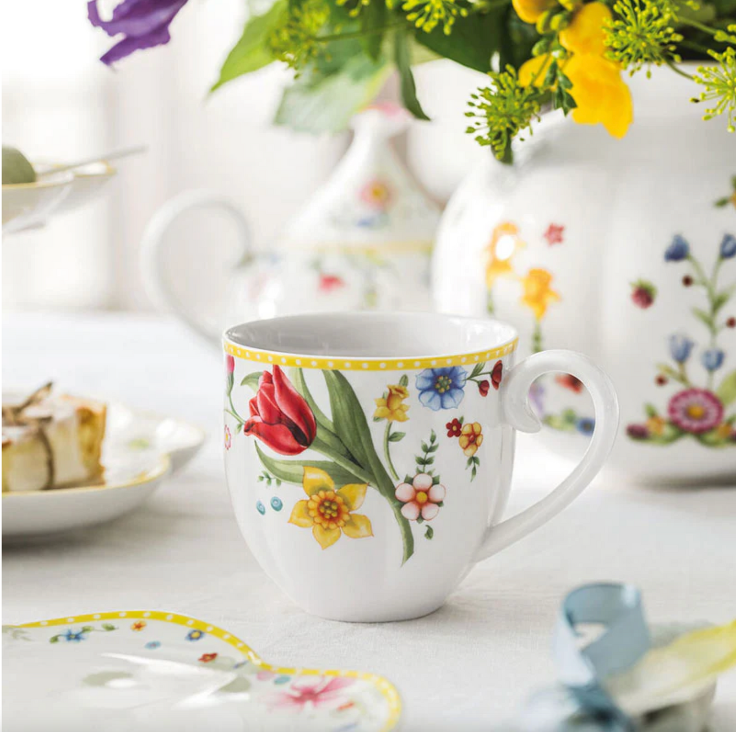 Villeroy & Boch Spring Awakening Set 2 Tazze 400 ml in Porcellana