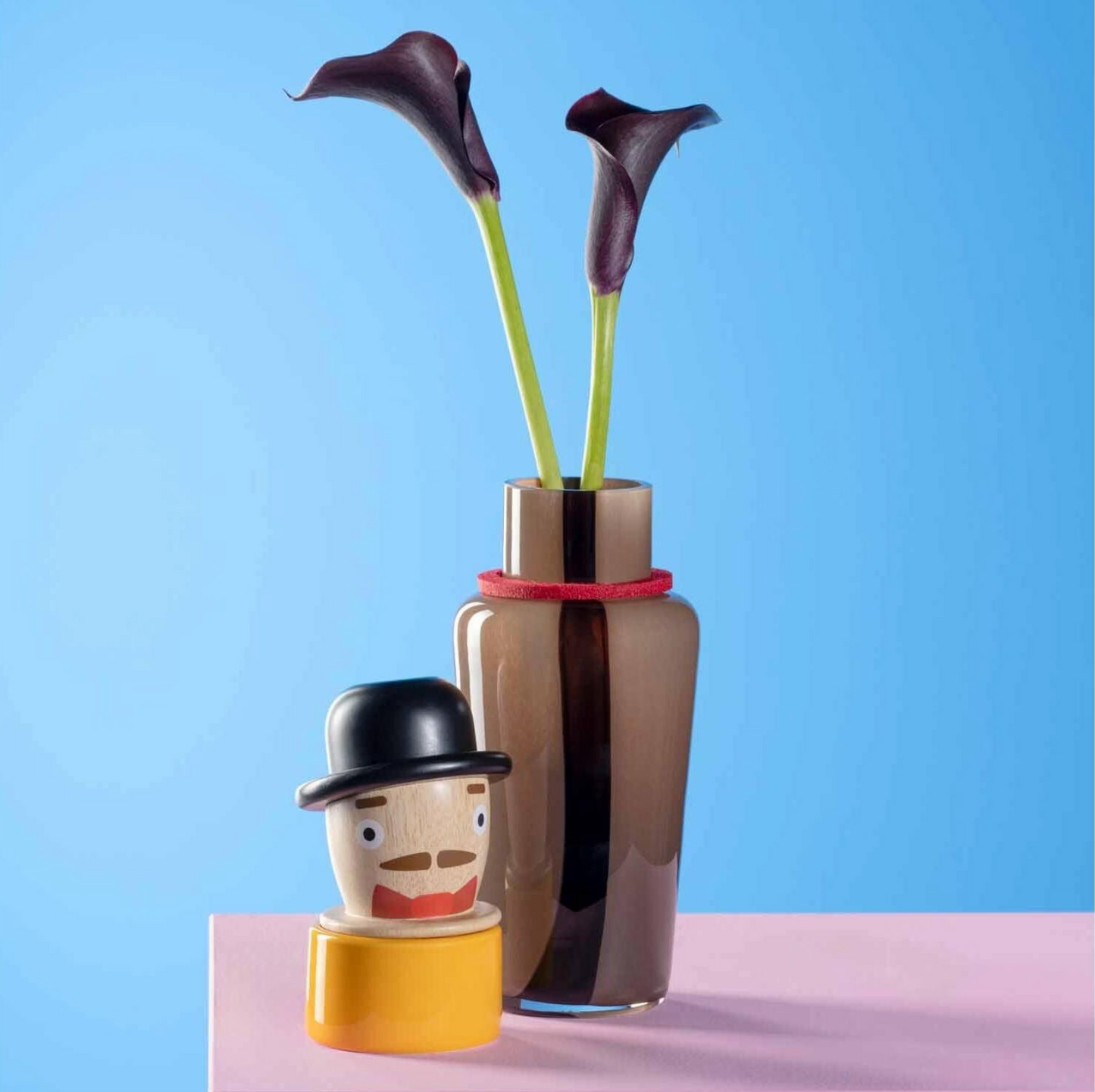 Leonardo Vase Luigi 33 cm, Braun, Höhe: 33 cm