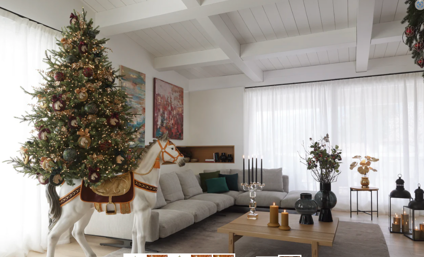 EDG Enzo de Gasperi Albero di Natale Pino Luxury 210 cm con 4000 mini led D142