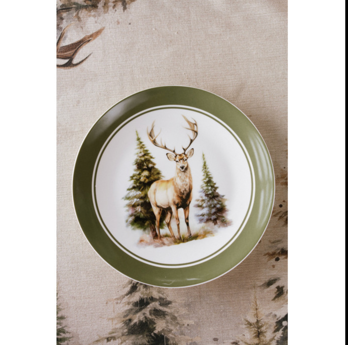 Nuvole di Stoffa Piatto in new bone con scatola regalo – Bosco incantato