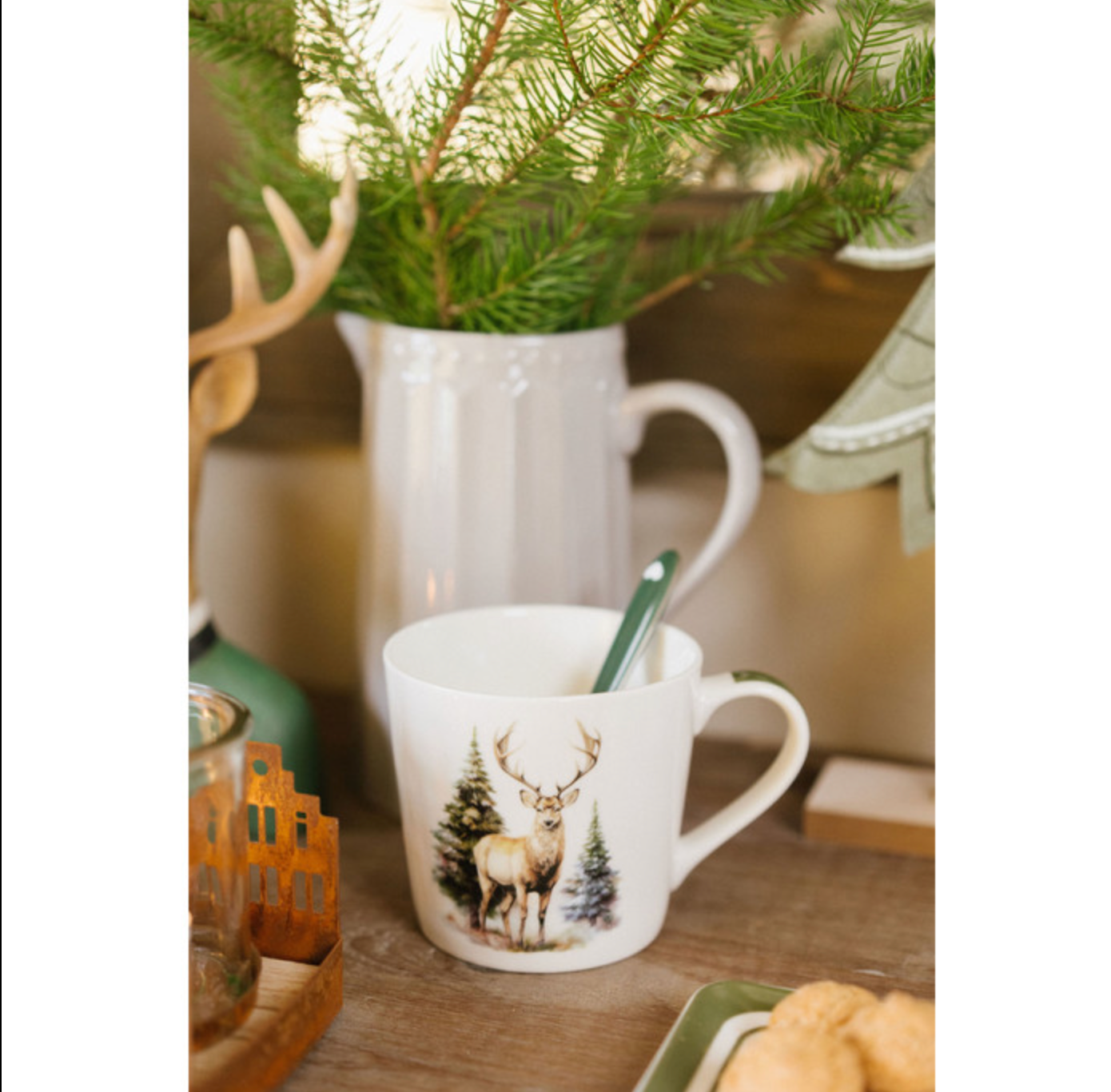 Nuvole di Stoffa Tazza in new bone con scatola regalo – Bosco incantato