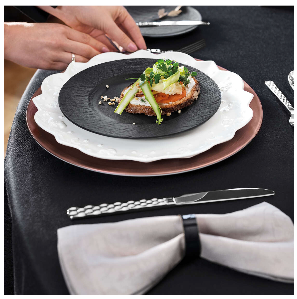 Manufacture Rock Blanc, Piatto Dessert 22cm