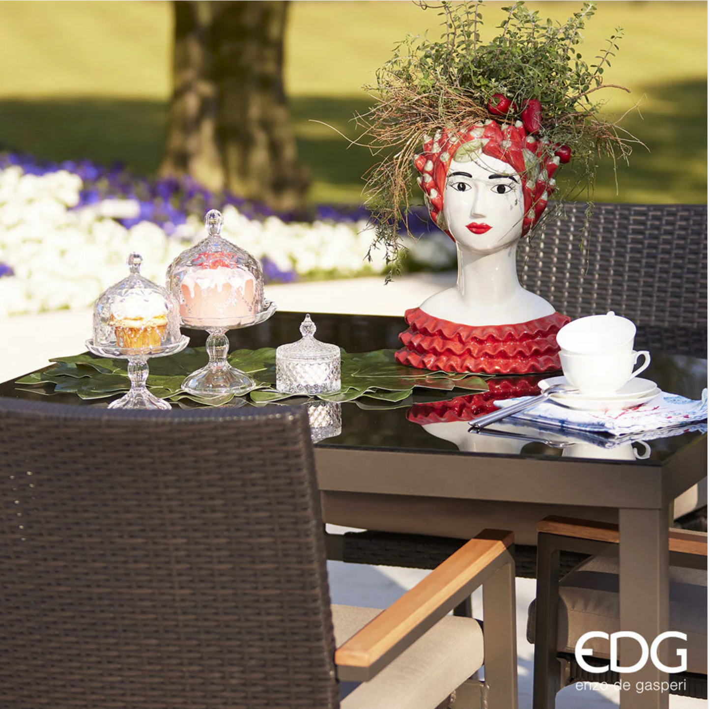 EDG Enzo De Gasperi Alzata Liberty con Cupola H20 D13,5 cm