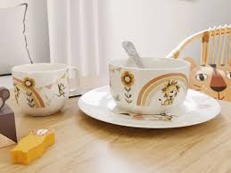 Villeroy & Boch Boho Kids Set di stoviglie per bambini 7 pz. beige, Premium Porcelain