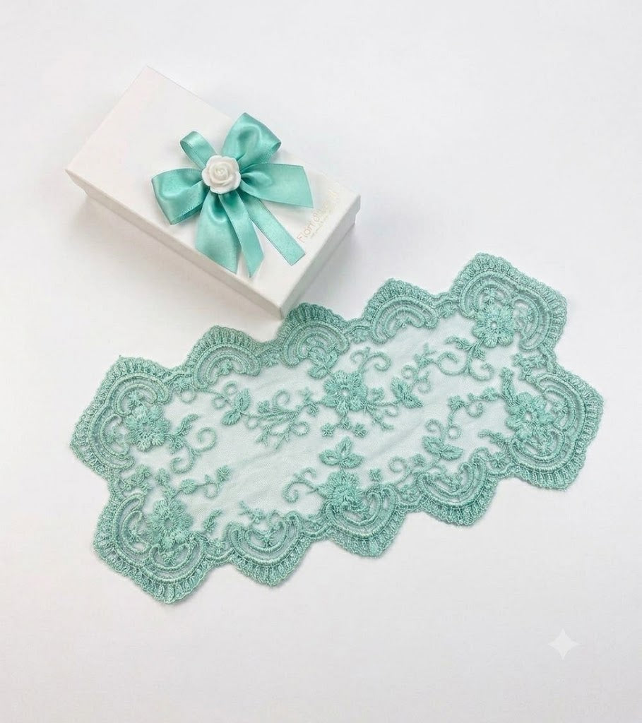 Fiori Di Lena Runner Con Segnaposto Verde