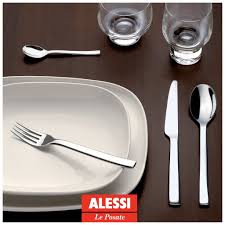 Alessi Ovale Ronan&Erwan Bouroullec servizio di posate 24 pezzi - Argento