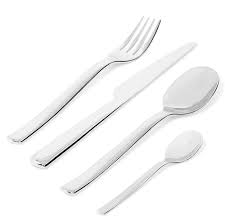 Alessi Ovale Ronan&Erwan Bouroullec servizio di posate 24 pezzi - Argento