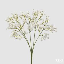 Edg Ramo Gypsophila Cespuglio Artificiale H40 Cm Bianco