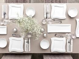 Villeroy & Boch NewWave Piatto di Servizio, da Portata, Angolare, dalle Linee Curve, per Lavastoviglie, Porcellana Premium, Bianco, 49 c 30 cm