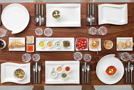 Villeroy & Boch NewWave Piatto Gourmet, Porcellana Premium, Bianco, 37 x 25 cm