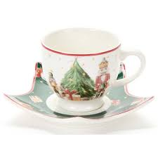 Nuvole Di Stoffa Tazzine Con Piattino Stella Carol Set 6 pezzi 80 ML
