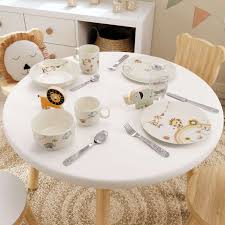Villeroy & Boch Boho Kids Set di stoviglie per bambini 7 pz. beige, Premium Porcelain