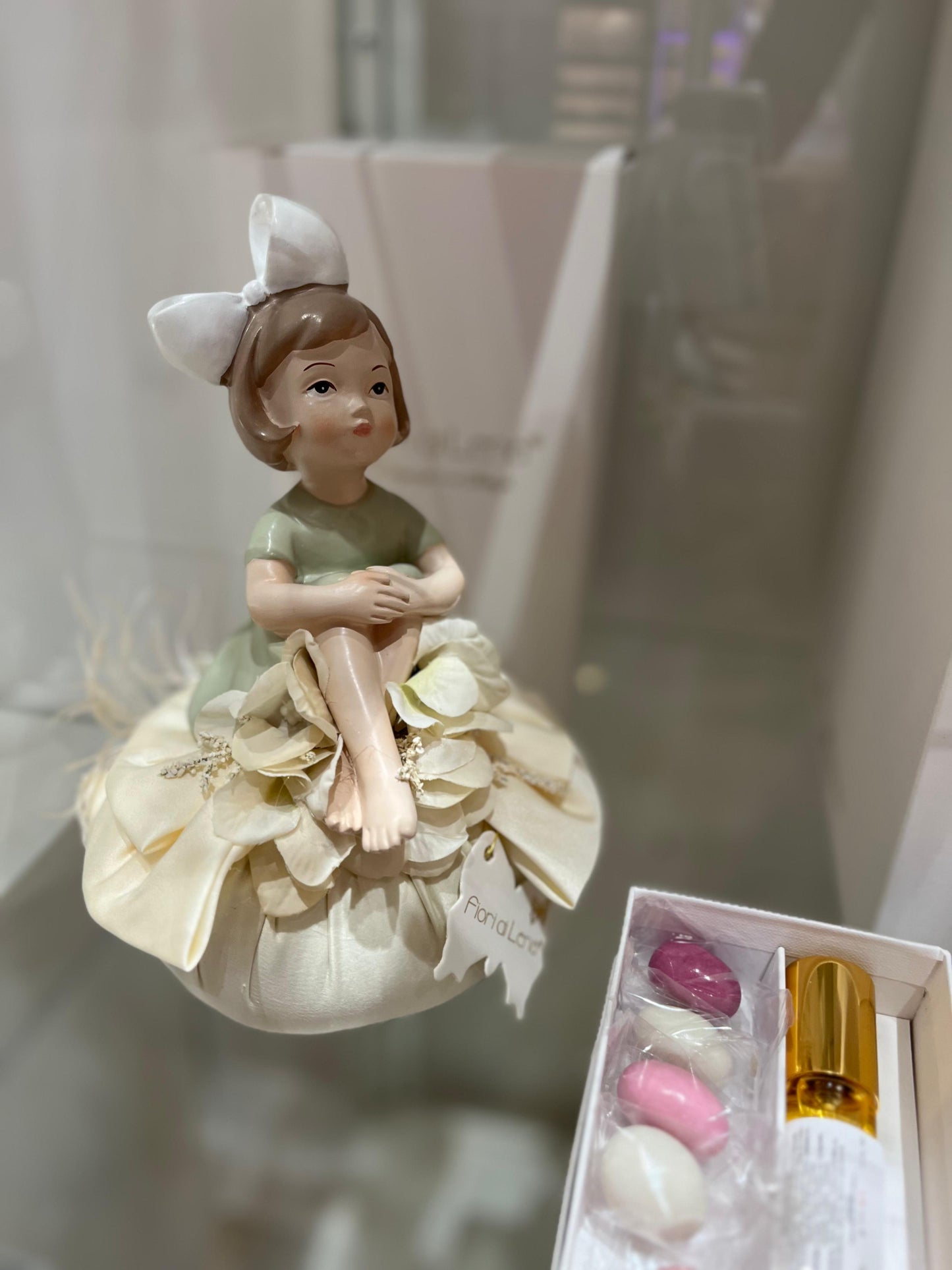 BOMBONIERA BIMBA POUF VERDE