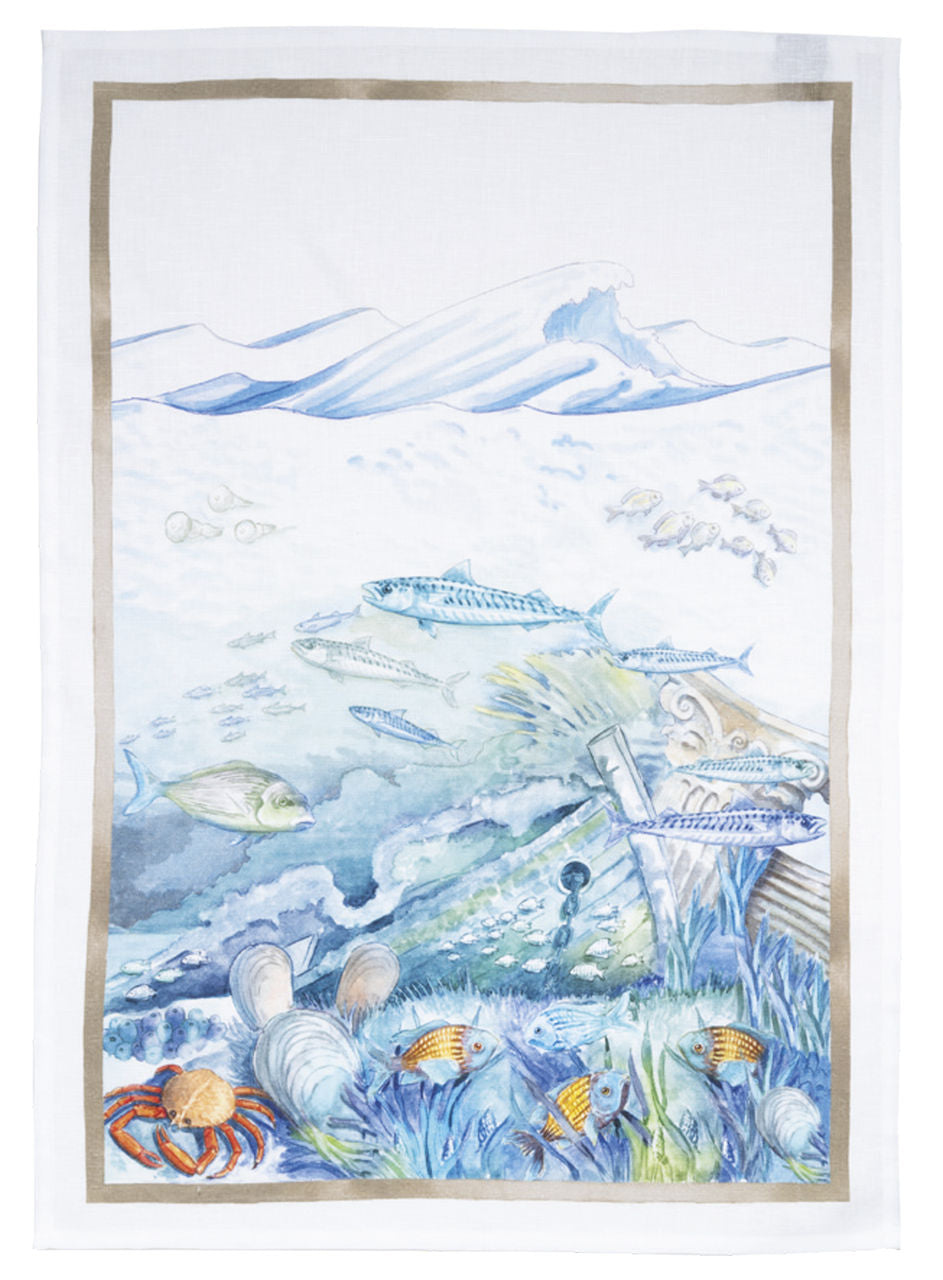 Tessitura Toscana Telerie ISUELA CANOVACCIO DA CUCINA DI LINO 50X70CM