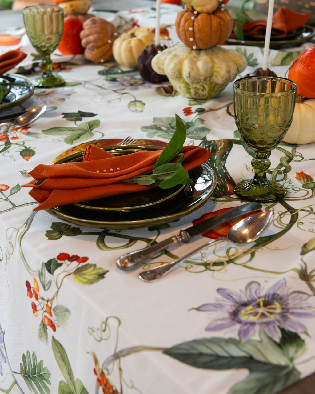 TESSITURA TOSCANA TELERIE KURBIS TOVAGLIA DI LINO 85X85