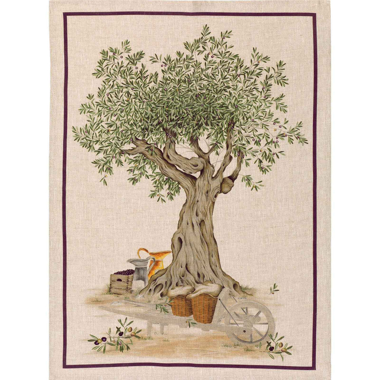 Tessitura Toscana Telerie DOP CANOVACCIO VERDE 50x70CM