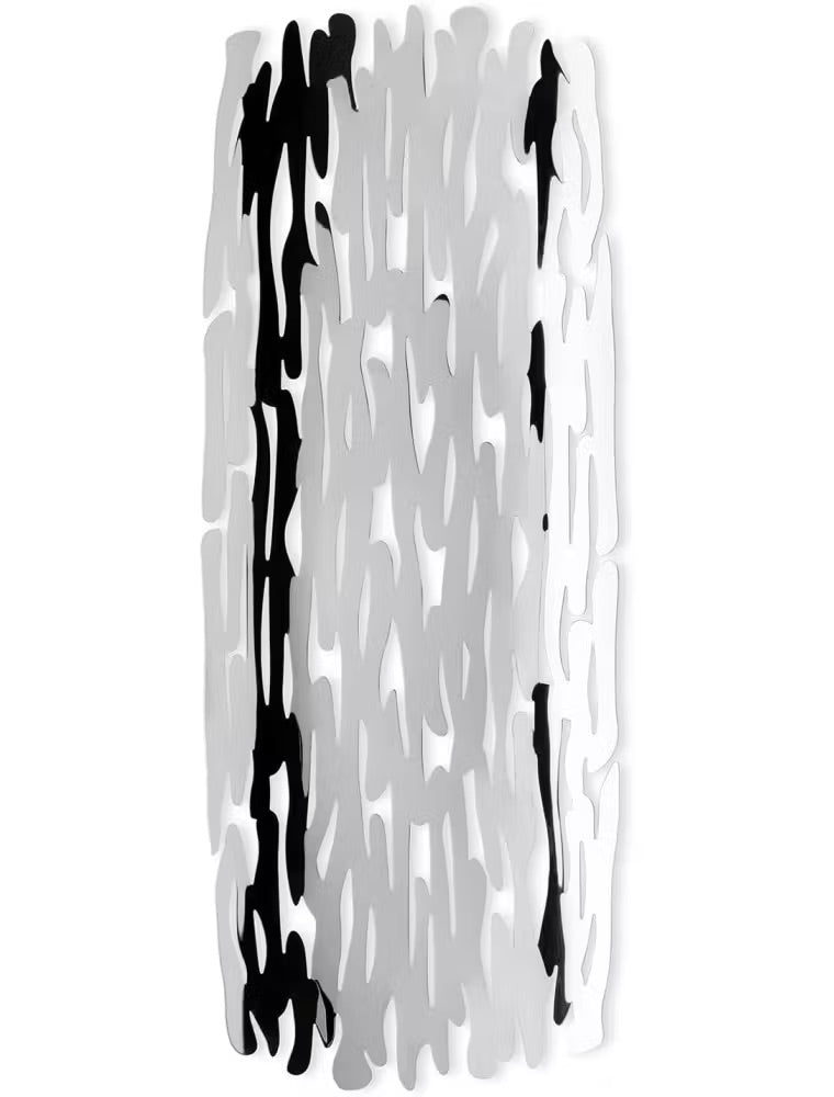 Bark, centrotavola/cestino in acciaio cromo, Alessi