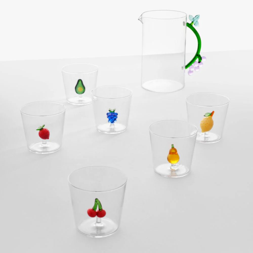Ichendorf Fruits & Flowers tumbler by Alessandra Baldereschi - Avocado