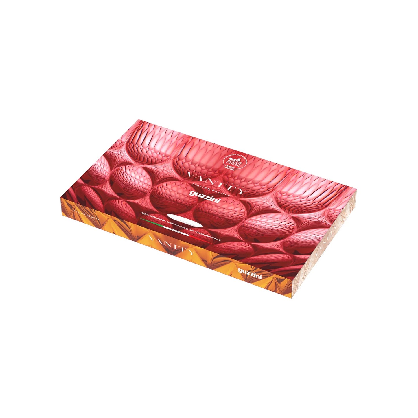 Guzzini Vassoio Ovale Grande Vanity 45x26,5 cm Celeste