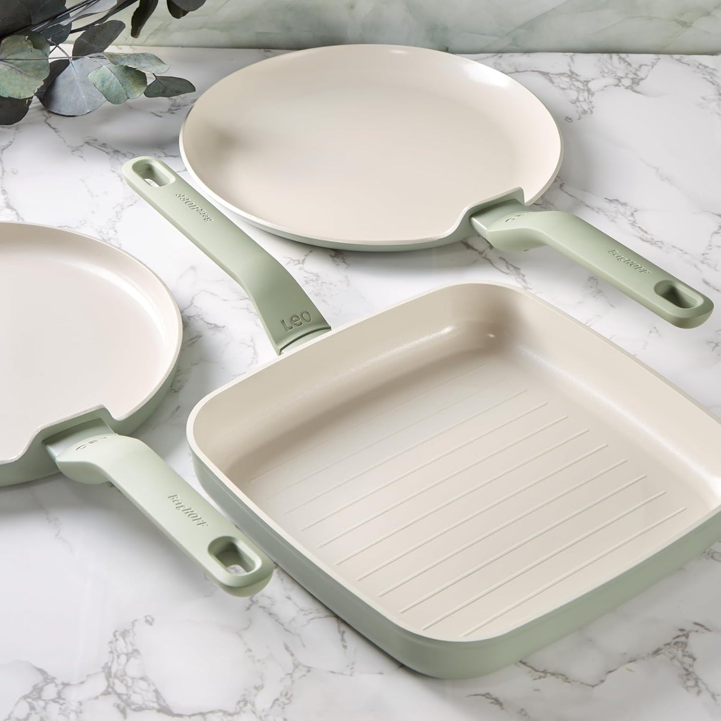 BergHOFF Bistecchiera antiaderente Balance Sage 24cm