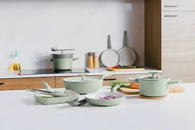 BergHOFF Casseruola antiaderente con coperchio Balance Sage 24cm