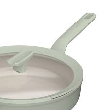 BergHOFF Wok con coperchio antiaderente Balance Sage 32cm