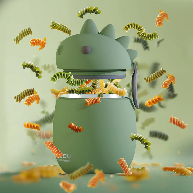 Porta Pranzo Bestie Food Container Dinosaur Asobu Green