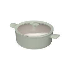 BergHOFF Casseruola antiaderente con coperchio Balance Sage 28cm