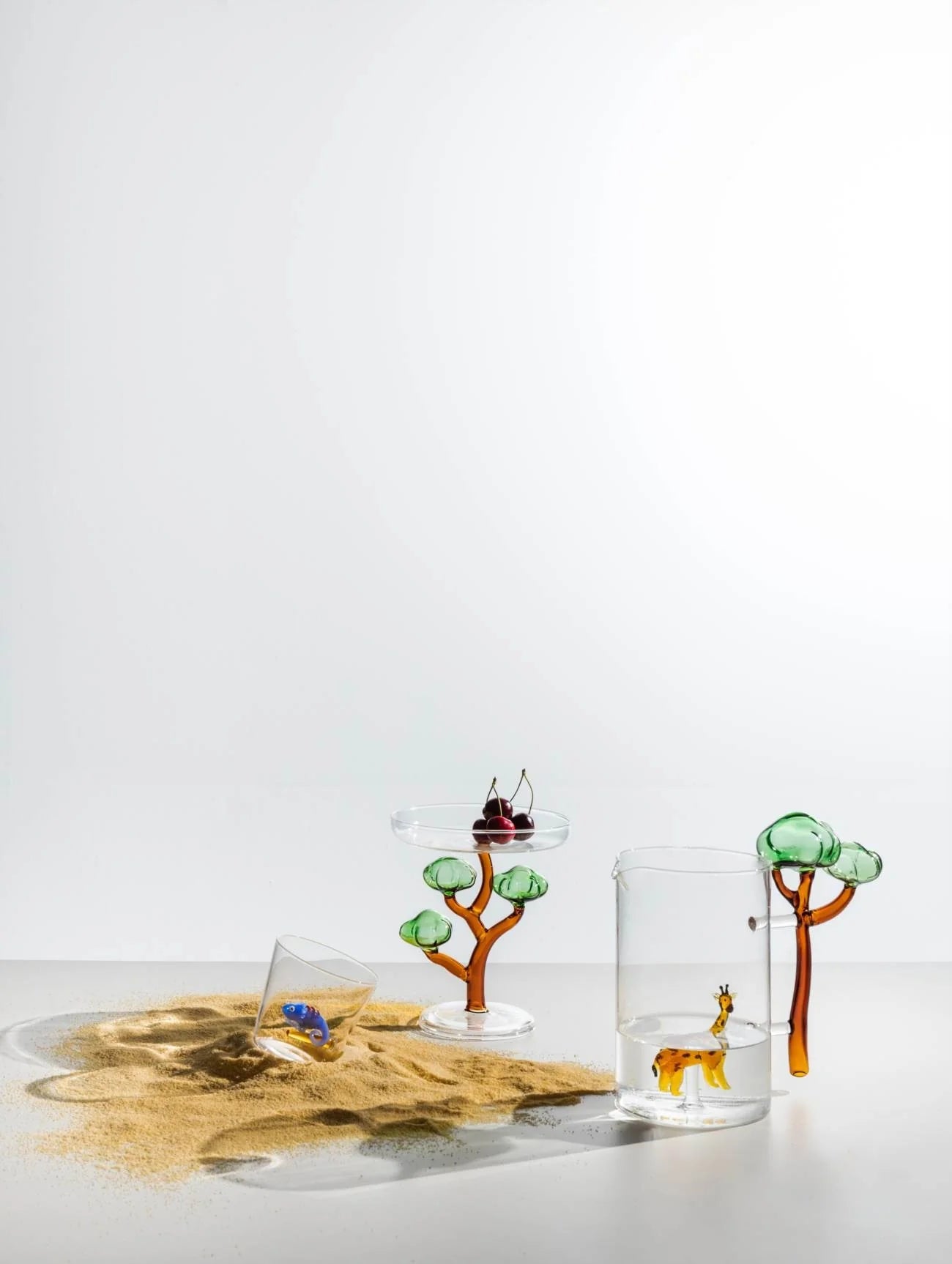 Ichendorf Milano Savannah Bottiglia Coccodrillo in Vetro