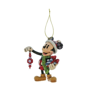 Statuetta Topolino Che Tiene In Mano I Regali, Decorazione Da Appendere - Disney Traditions