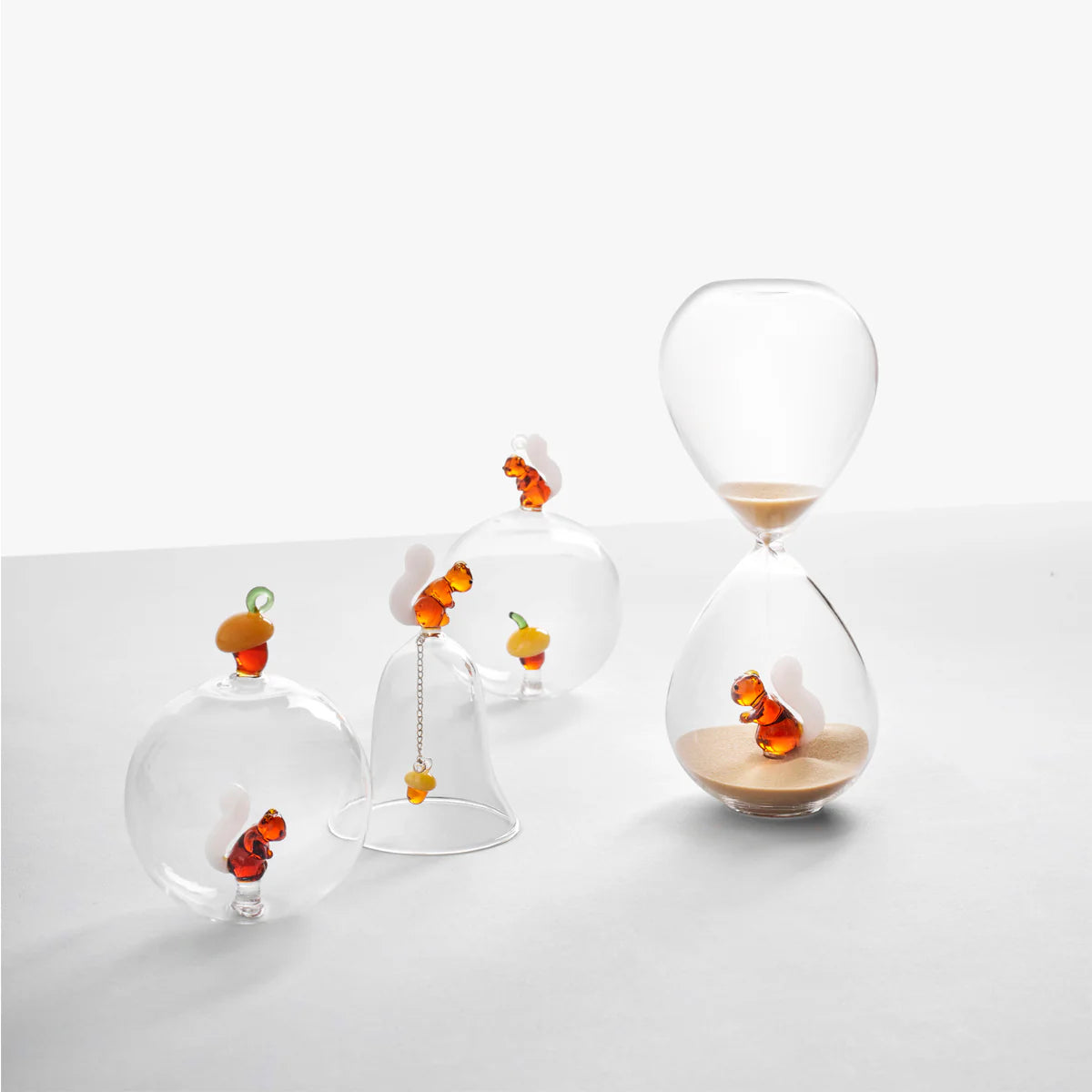Ichendorf Milano Acorns Pallina di Natale Scoiattolo Esterno in Vetro Borosilicato
