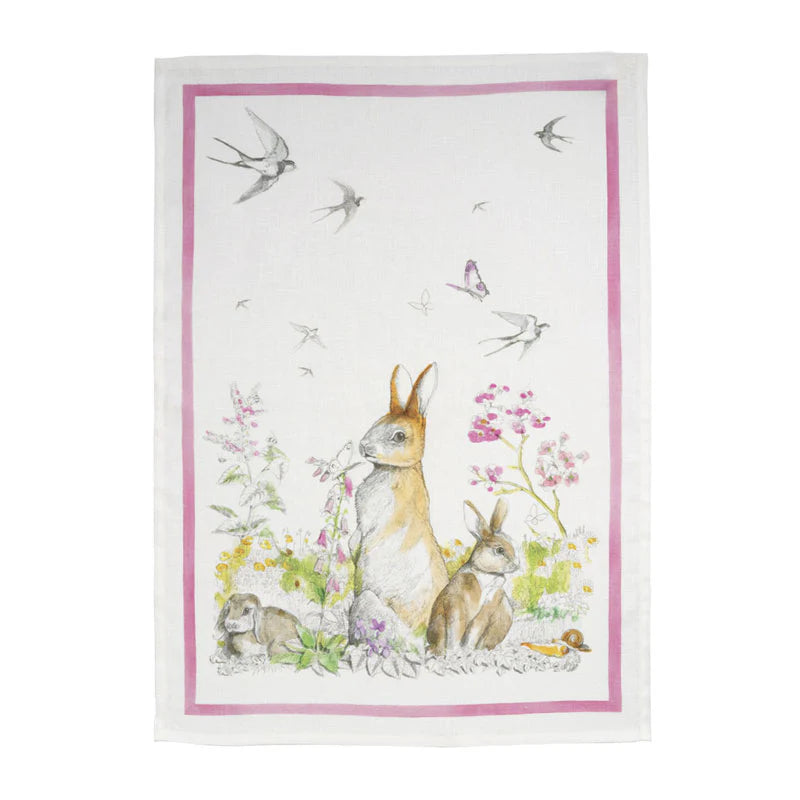 Tessitura Toscana Telerie REMI CANOVACCIO in Lino 50x70 cm Rosa