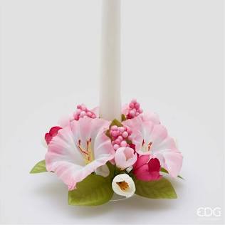 EDG Enzo De Gasperi Portacandela Petunia Mix D16 cm Rosa