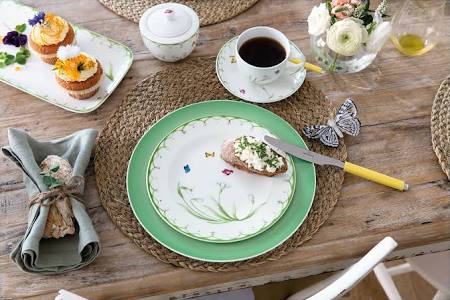 Villeroy & Boch - Colourful Spring Zuccheriera Verde, Lavabile in Lavastoviglie, Porcellana Premium