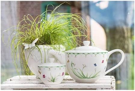 Villeroy & Boch - Colourful Spring Zuccheriera Verde, Lavabile in Lavastoviglie, Porcellana Premium